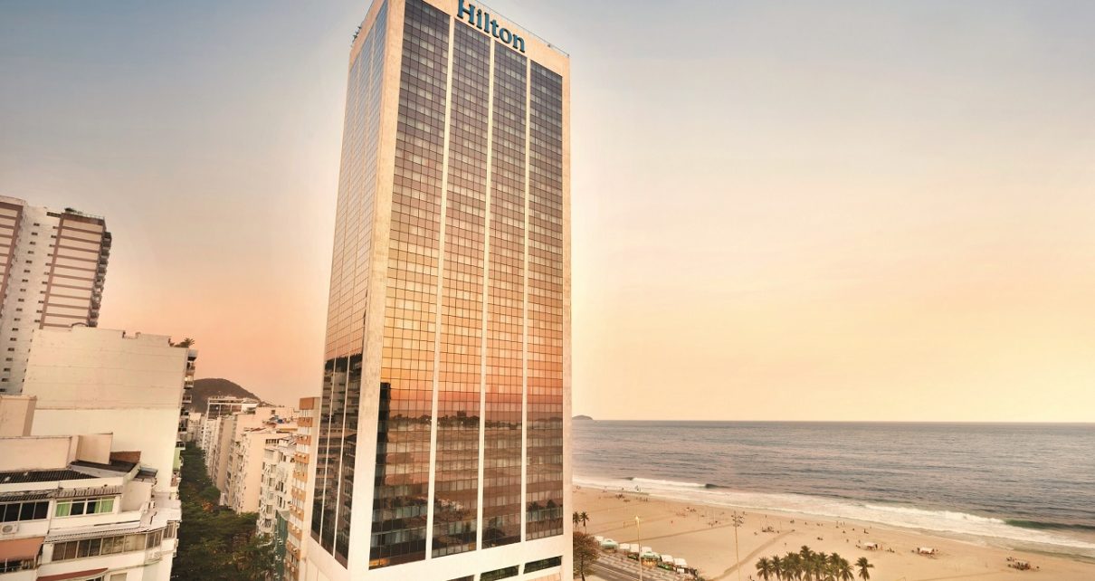 Fachada Hilton - hotel em Copacabana