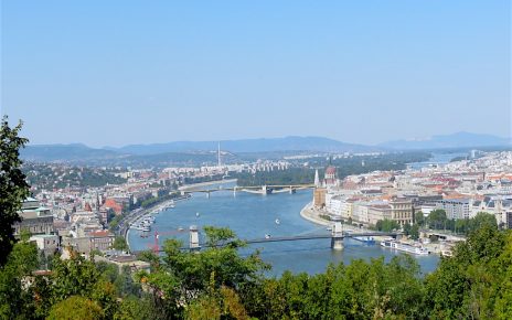 vista do lado Buda em Budapeste