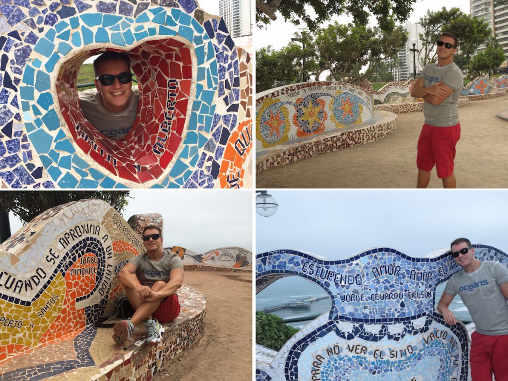mosaicos no Parque do Amor