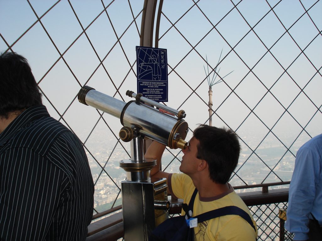 vista do topo da Torre Eiffel