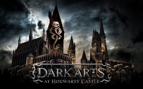 show noturno no castelo de Hogwarts