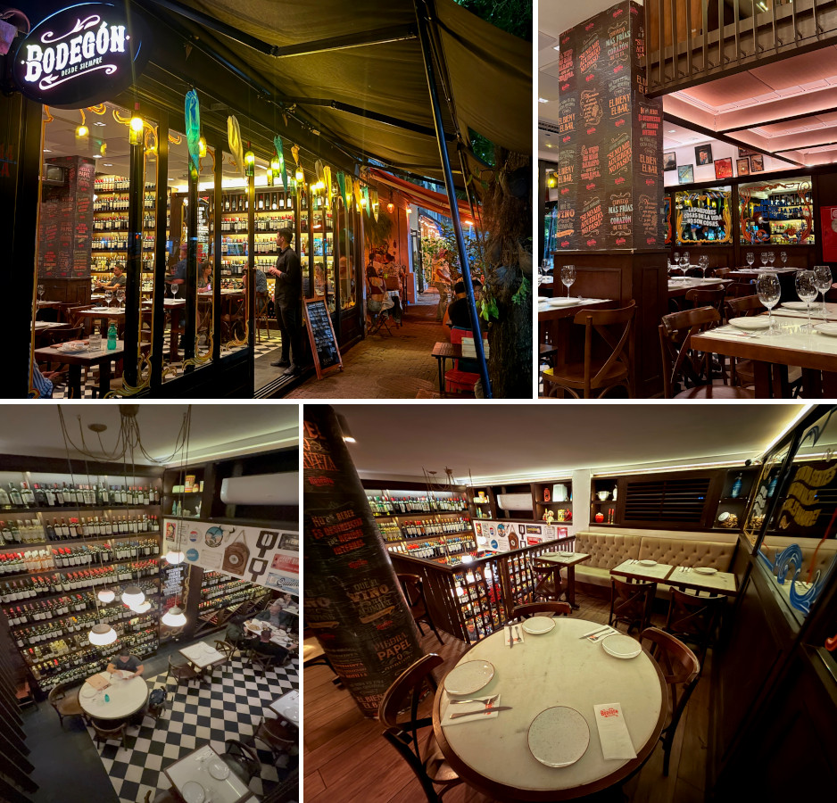 Ambiente do Bodegón em Ipanema