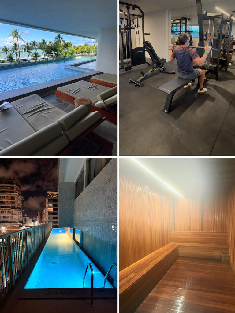 Área de Lazer do Hotel em Maceió