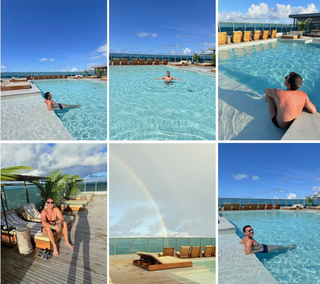 Piscina do Rooftop do Sais Hotel